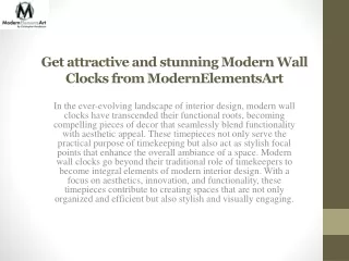 Get attractive and stunning Modern Wall Clocks from