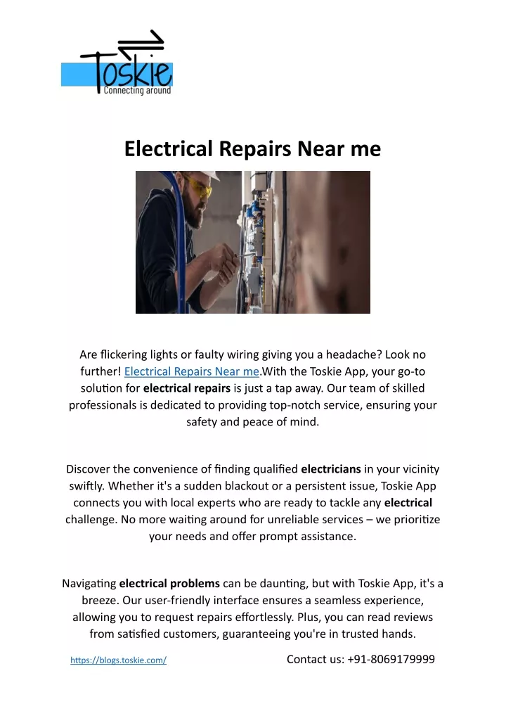 electrical repairs near me
