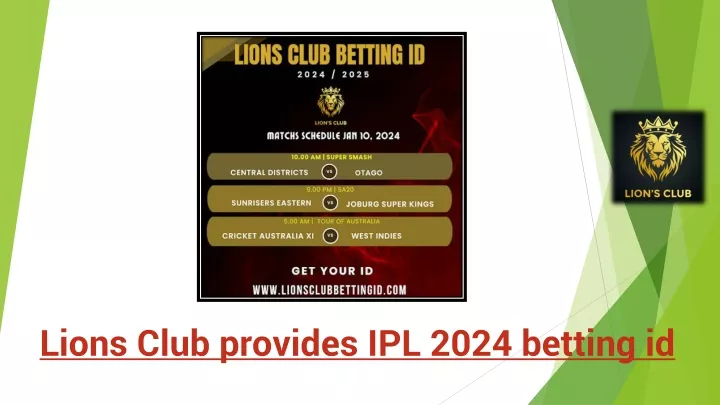 lions club provides ipl 2024 betting id