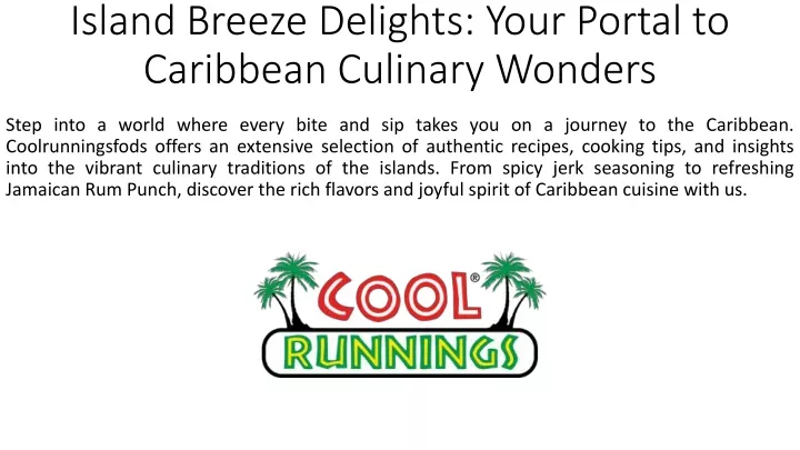 island breeze delights your portal to caribbean culinary wonders
