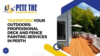 Transform Your Outdoors Professional Deck and Fence Painting Services in Perth
