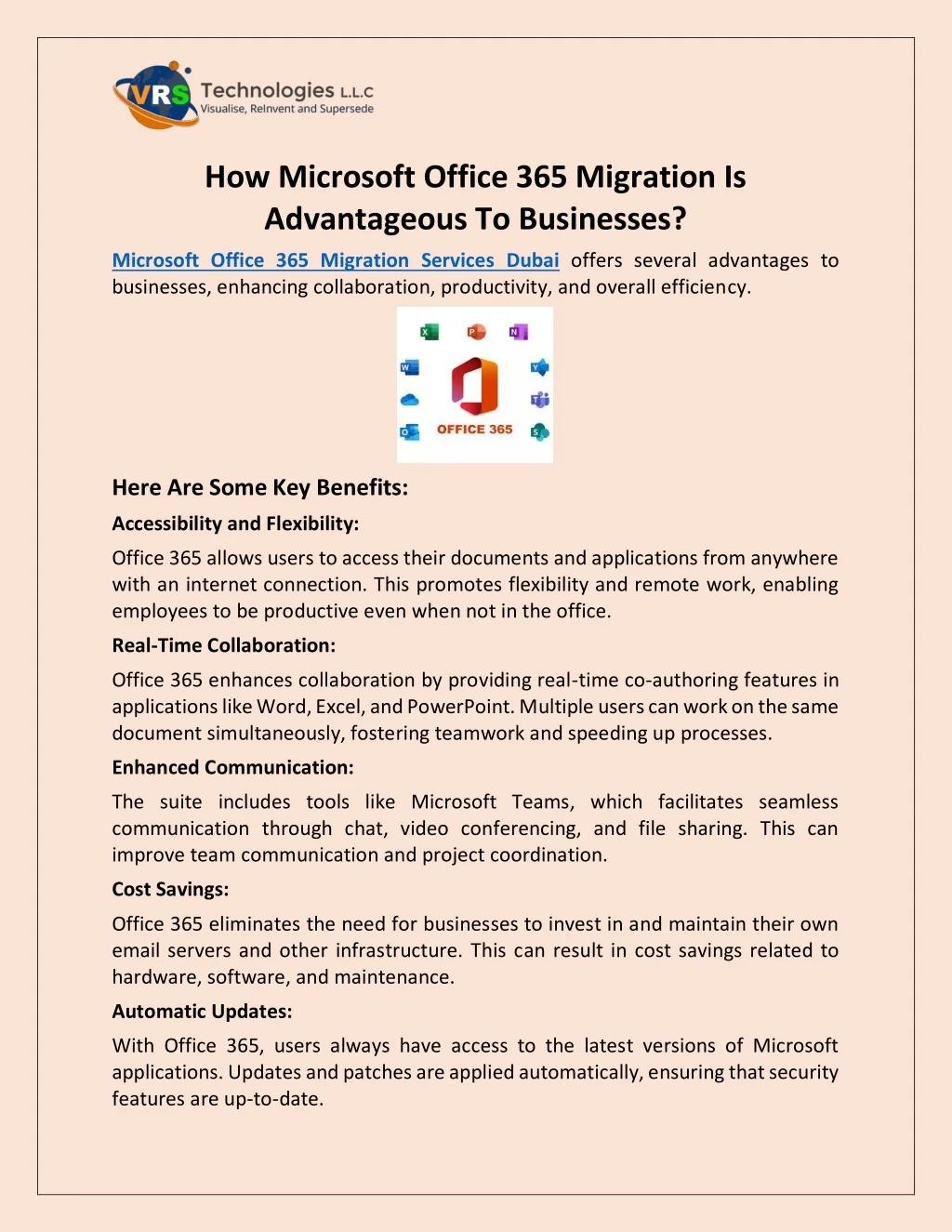PPT How Microsoft Office 365 Migration Is Advantageous To Businesses