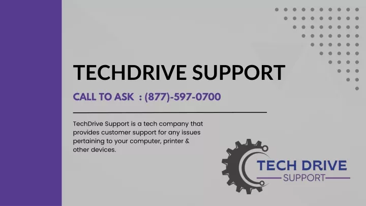 techdrive support