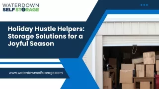 Holiday Hustle Helpers Storage Solutions for a Joyful Season