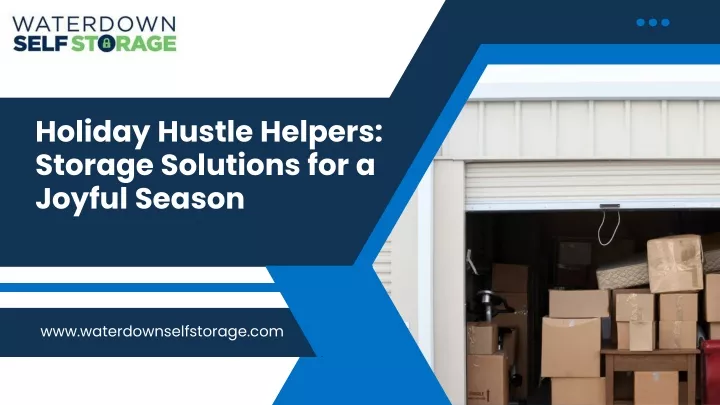 holiday hustle helpers storage solutions