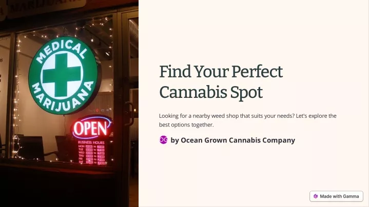 find your perfect cannabis spot