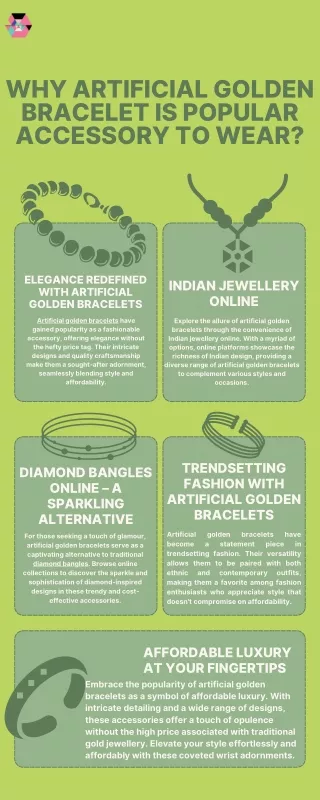 Why Artificial Golden Bracelet is Popular accessory to Wear?