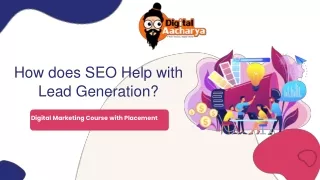 How does SEO help with lead generation