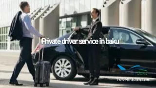 Private driver service in baku