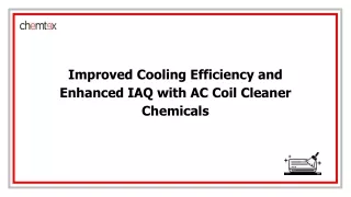 AC Coil Cleaner Chemicals Manufacturer