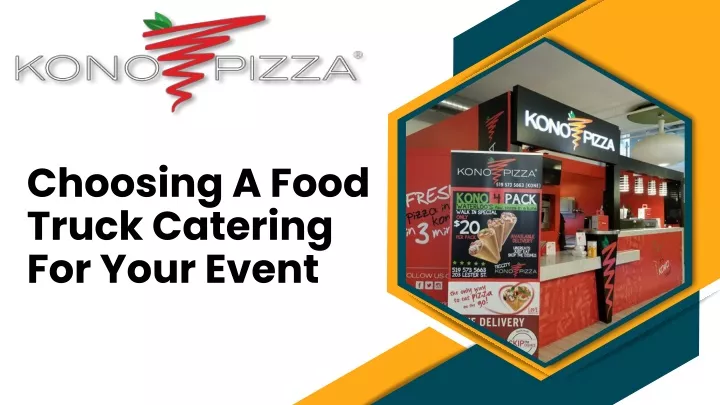 choosing a food truck catering for your event