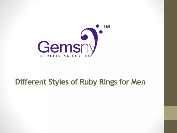different styles of ruby rings for men