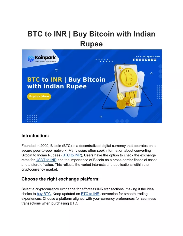 btc to inr buy bitcoin with indian rupee