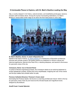 Secure St. Mark's Basilica tickets and enjoy discounts of up to 45%!