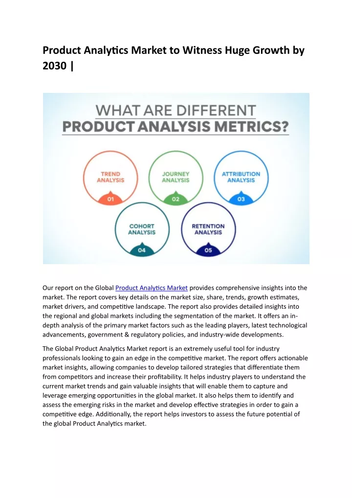 product analytics market to witness huge growth