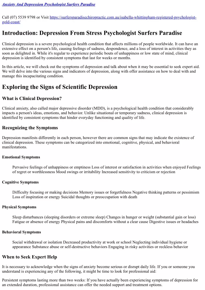 anxiety and depression psychologist surfers