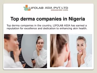 Top derma companies in Nigeria