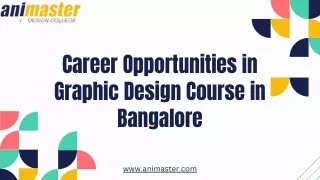 Career Opportunities in Graphic Design Course in Bangalore
