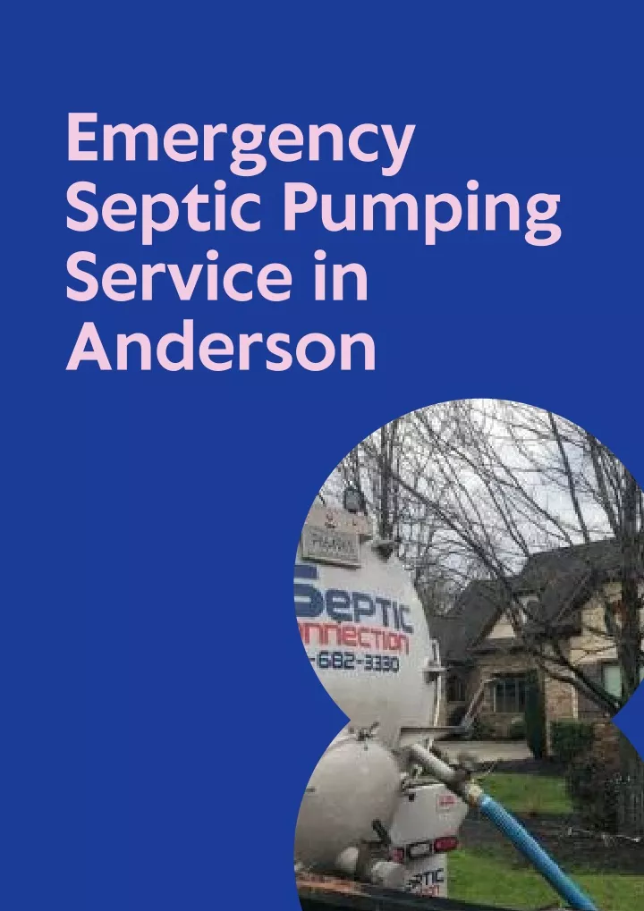 emergency septic pumping service in anderson