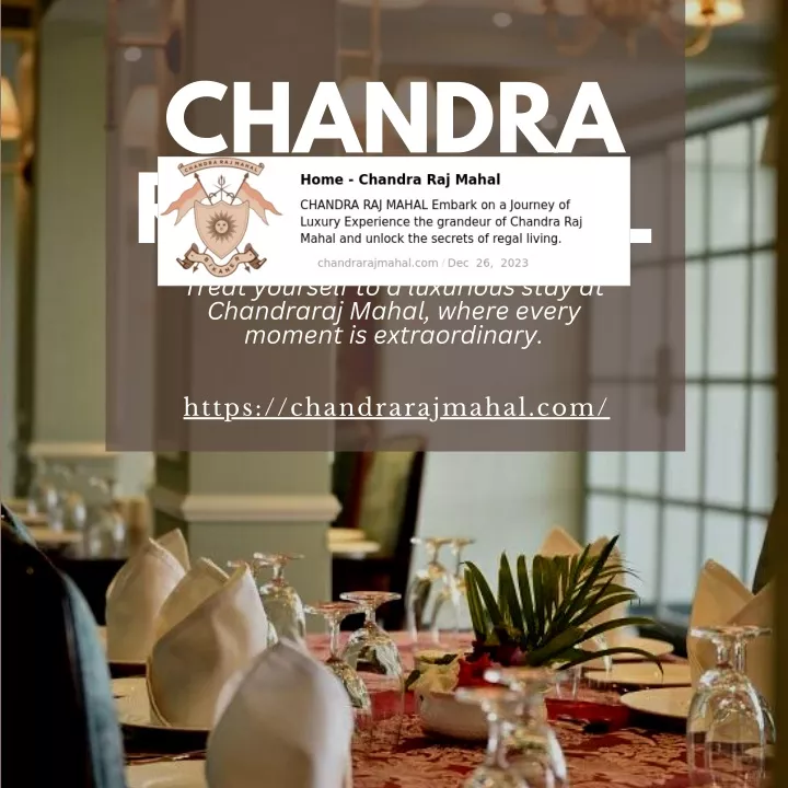 chandra raj mahal treat yourself to a luxurious