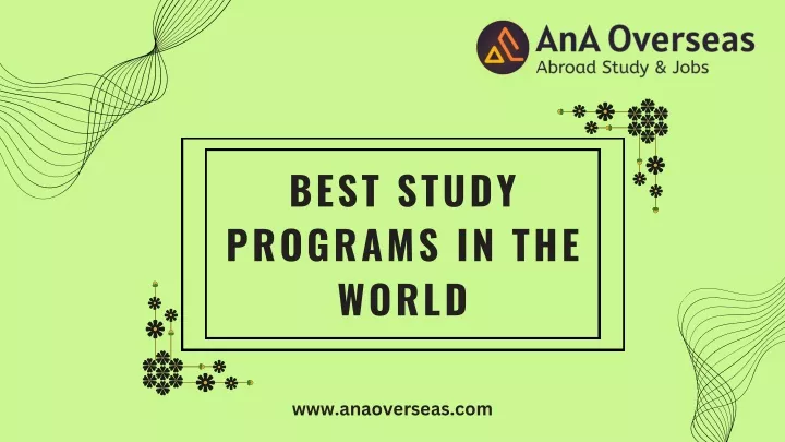 best study programs in the world