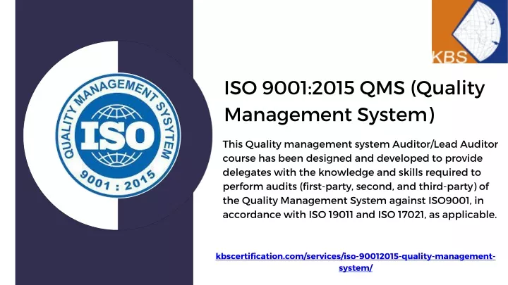 iso 9001 2015 qms quality management system