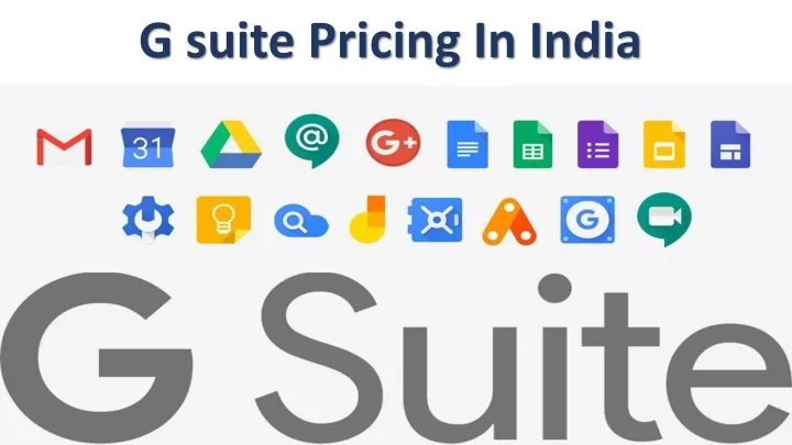 g suite pricing in india