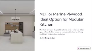MDF or Marine Plywood: Ideal Option for Modular Kitchen