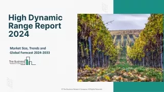 High Dynamic Range Market 2024: Trends, Scope, Size And Report 2033