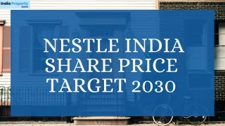 nestle india share price target 2030