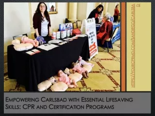 Empowering Carlsbad with Essential Lifesaving Skills: CPR and Certification Prog