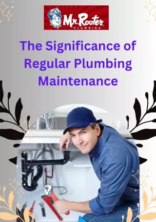 The Significance of Regular Plumbing Maintenance