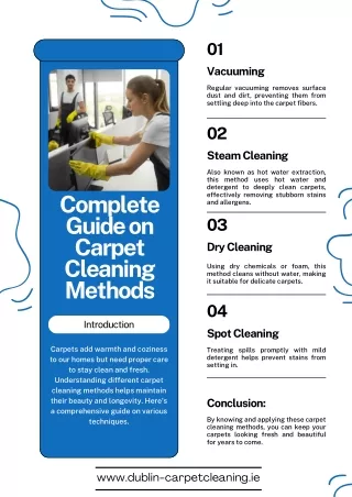 Complete Guide on Carpet Cleaning Methods