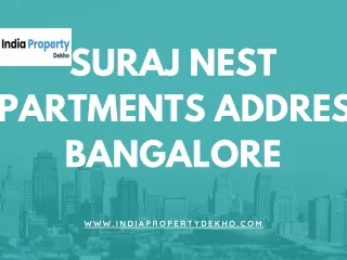 suraj nest partments addres bangalore