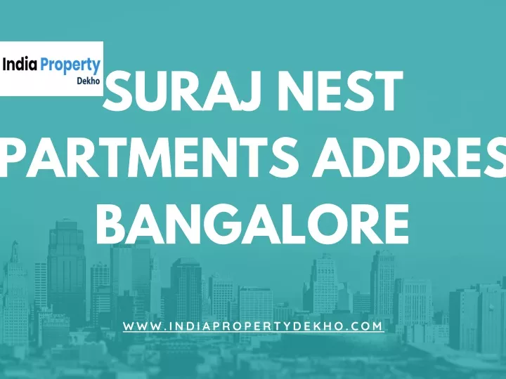 suraj nest partments addres bangalore