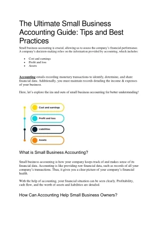 Small Business Accounting Guide - Tips & Best Practices