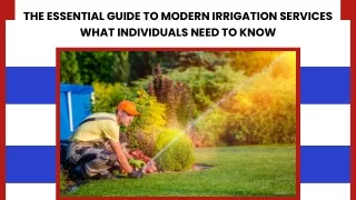 Revitalize Your Garden with Irrigation Services