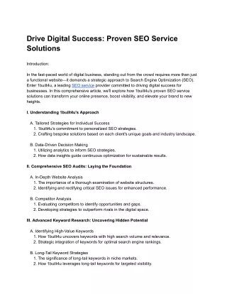 Drive Digital Success_ Proven SEO Service Solutions