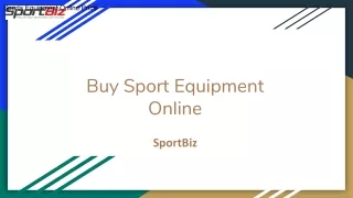 Buy Sport Equipment Online -SportBiz