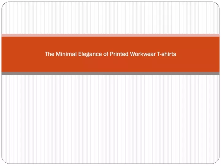 the minimal elegance of printed workwear t shirts