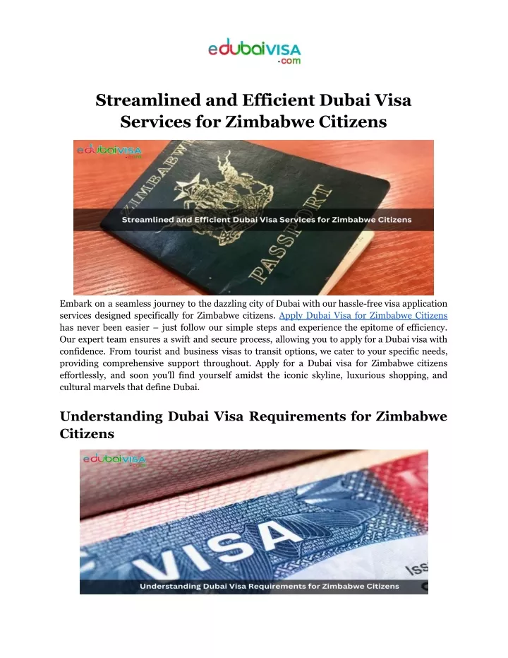 streamlined and efficient dubai visa services