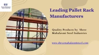 Get The Best From Top Pallet Racks Manufacturer in Nangloi