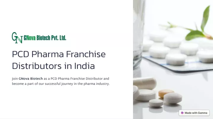 pcd pharma franchise distributors in india