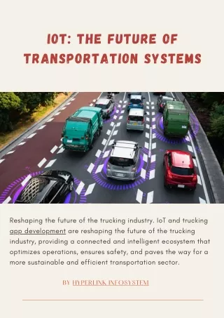 IoT The Future Of Transportation Systems