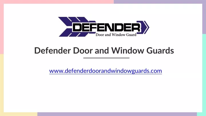 defender door and window guards