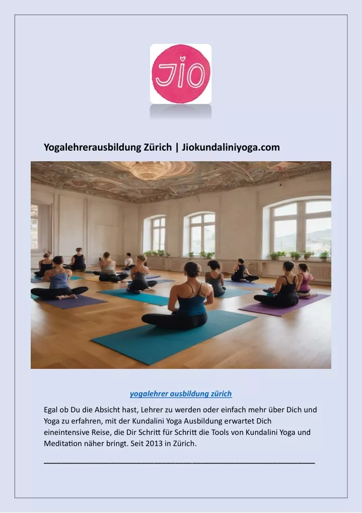 yogalehrerausbildung z rich jiokundaliniyoga com