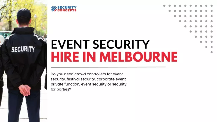 event security hire in melbourne