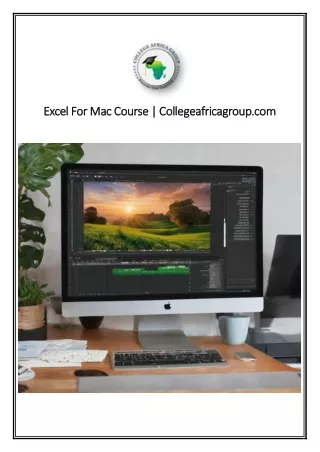 excel for mac course collegeafricagroup co excel