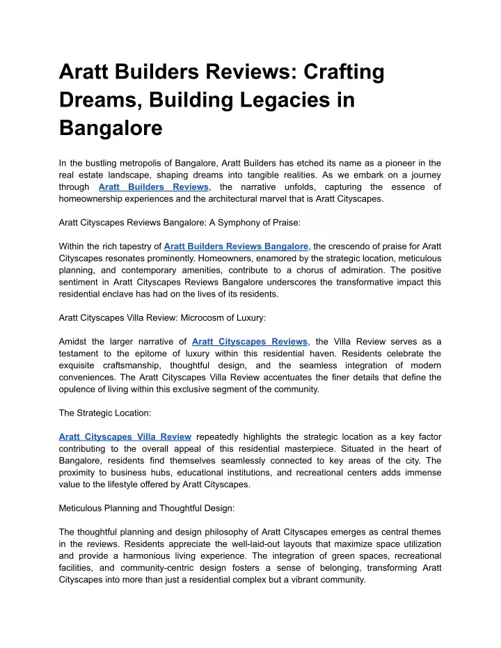 aratt builders reviews crafting dreams building