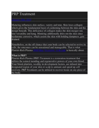 prp treatment